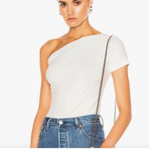 Helmut Lang Seamless One-Shoulder Bodysuit